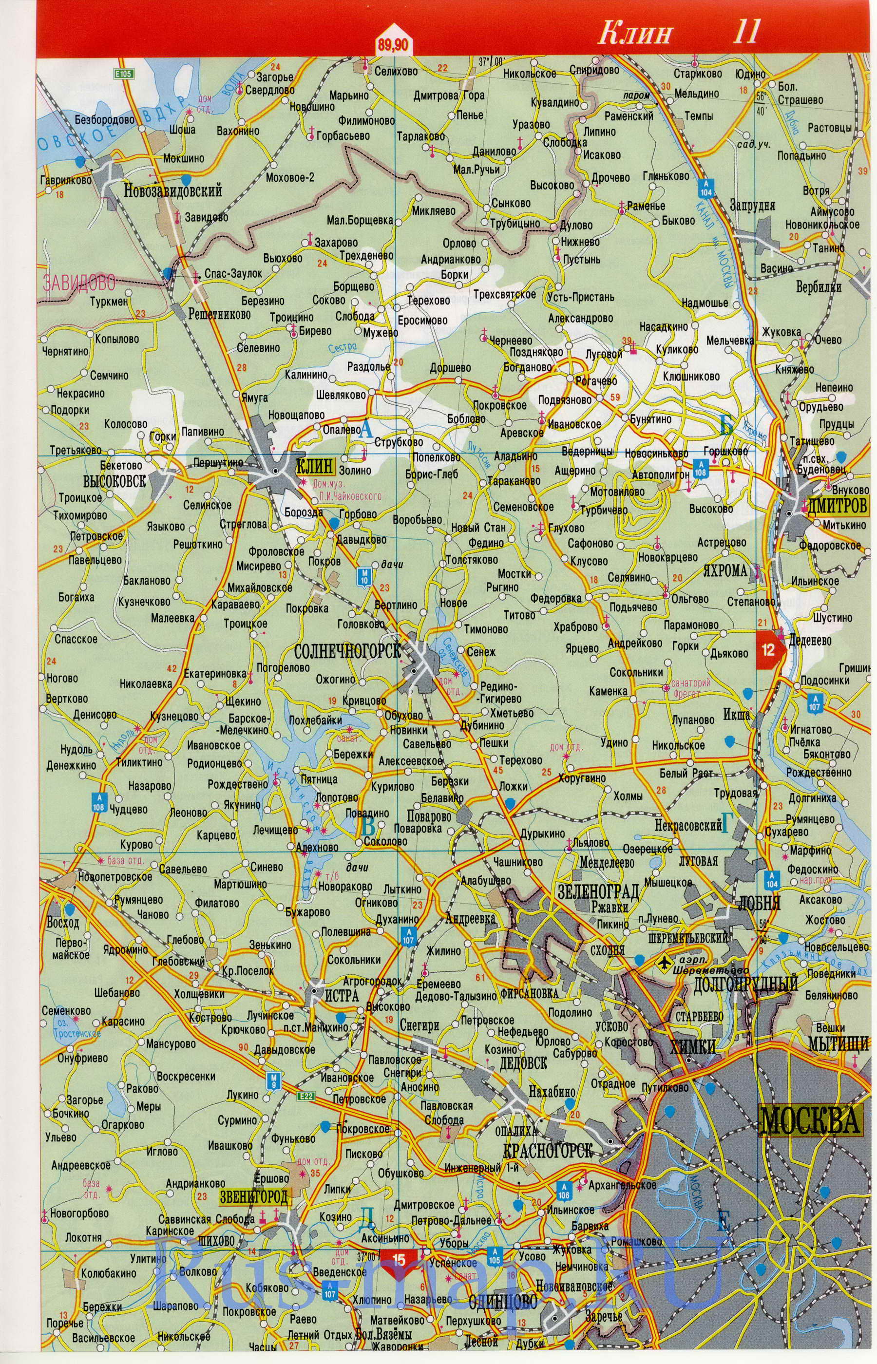 Карта Московской области. Подробная карта Московская область. Большая карта Московской обл, B0 - 